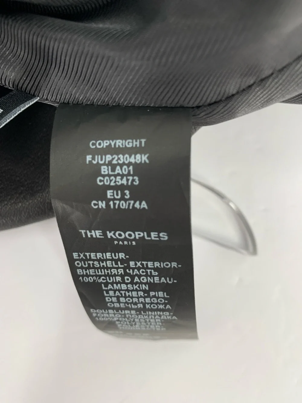 The Kooples Leather mini skirt lamb black a-line porkchop pockets women new 3 8